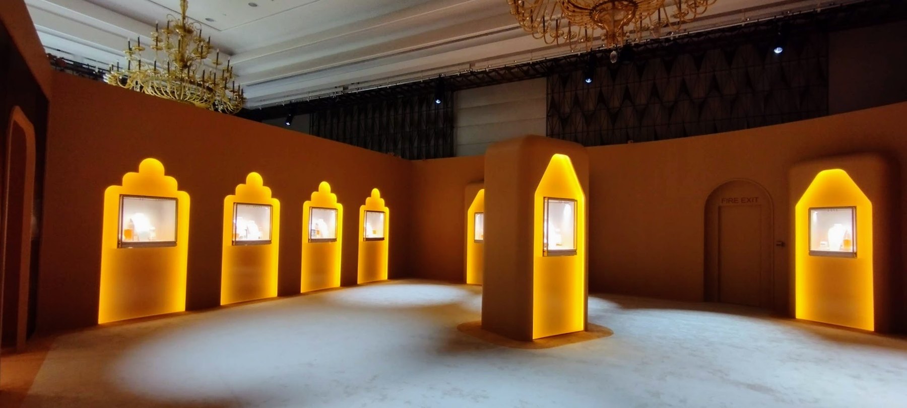 Cartier exhibition gold installation