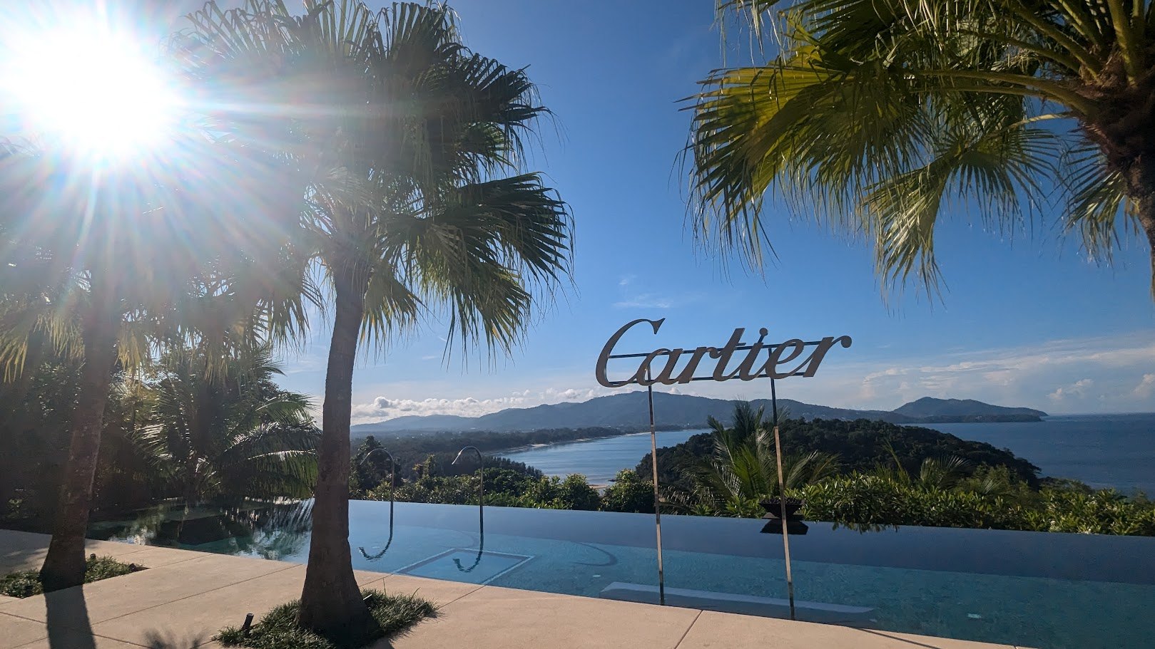 Cartier high jewellery scenography environment in Phuket